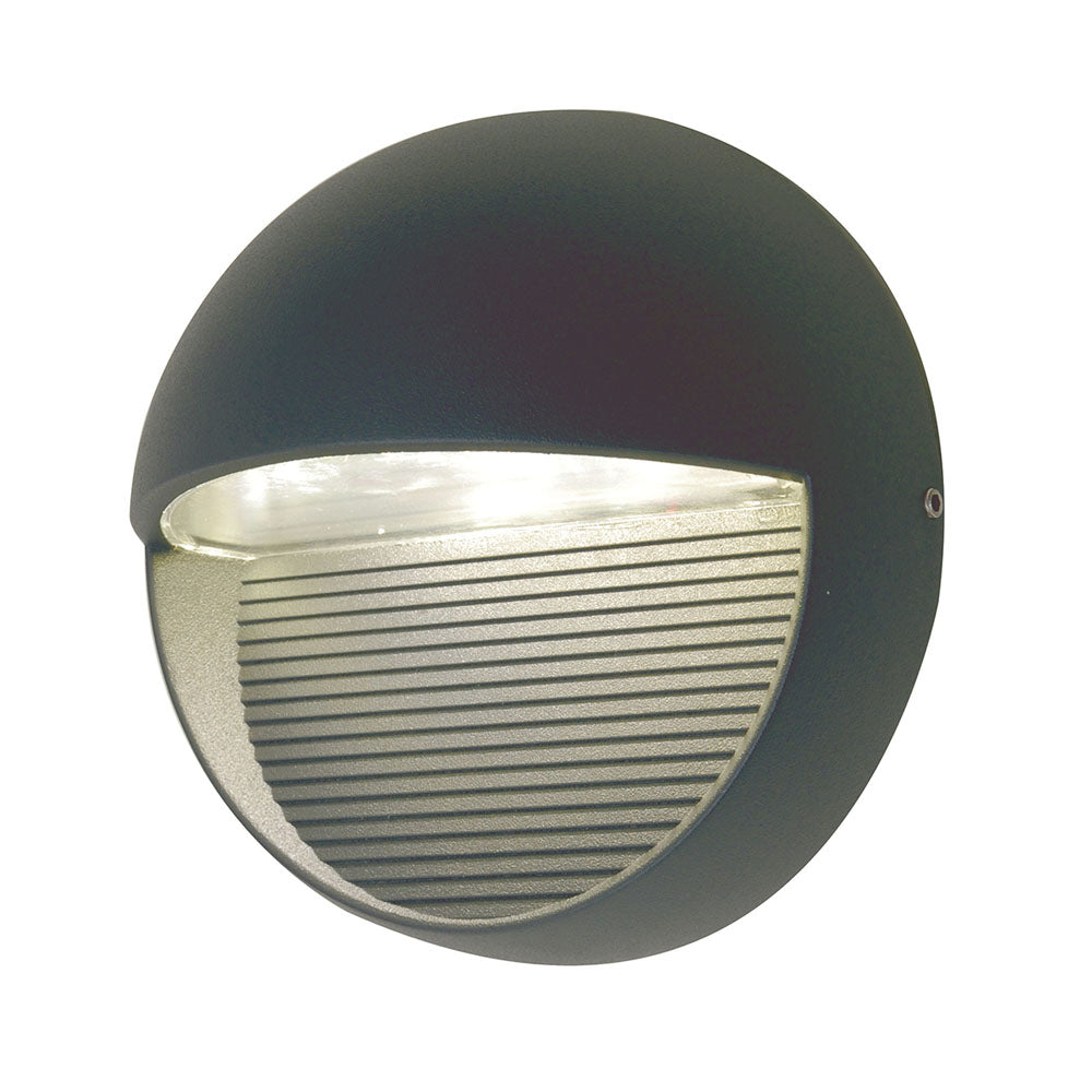Freyr Graphite Round LED Wall Light