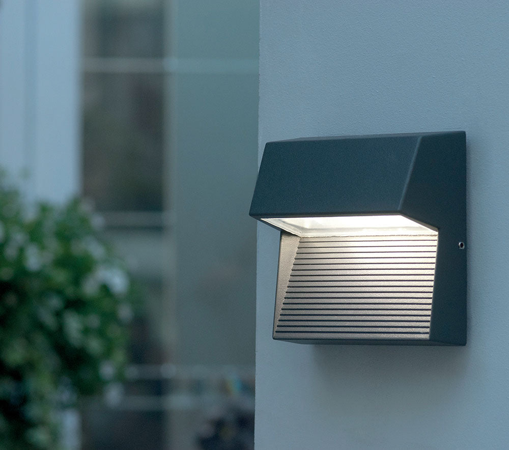 Freyr Graphite Square LED Wall Light