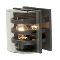 Graphite Wall Light with Bold Bars - Frida