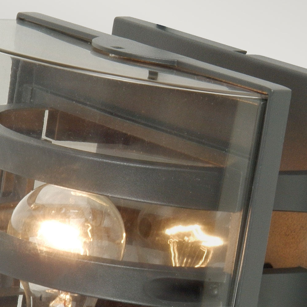 Graphite Wall Light with Bold Bars - Frida