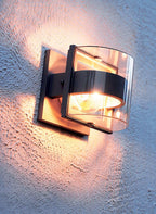 Small Graphite Wall Light with Bold Bars - Frida