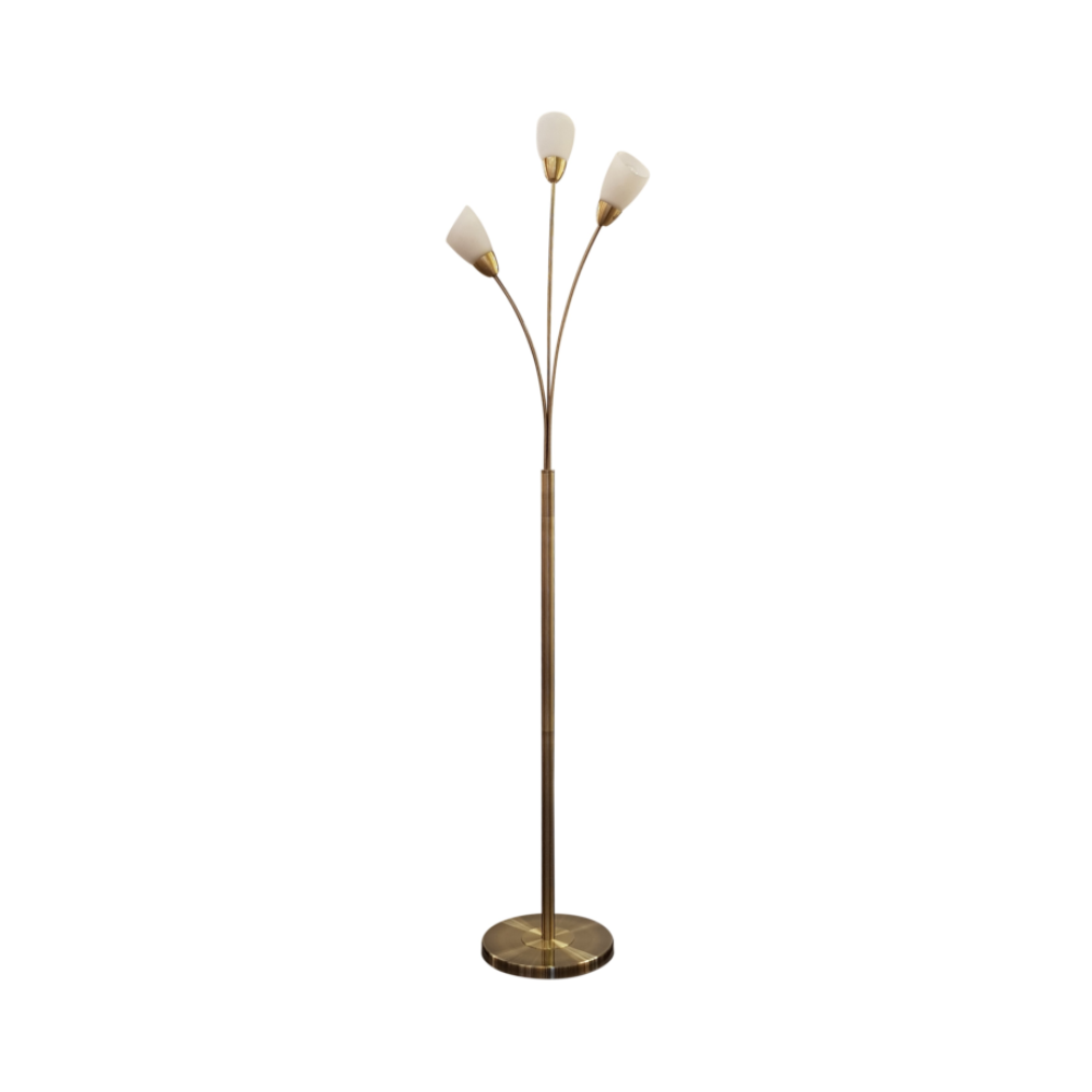 Furama 3 Light Floor Lamp - Antique