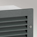 Grimstad LED Recessed Louvre Wall Light Graphite