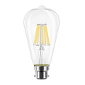 B22 6W ST58 Warm White 3000k Dimmable
