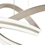 Gavino Pendant Brushed Silver LED
