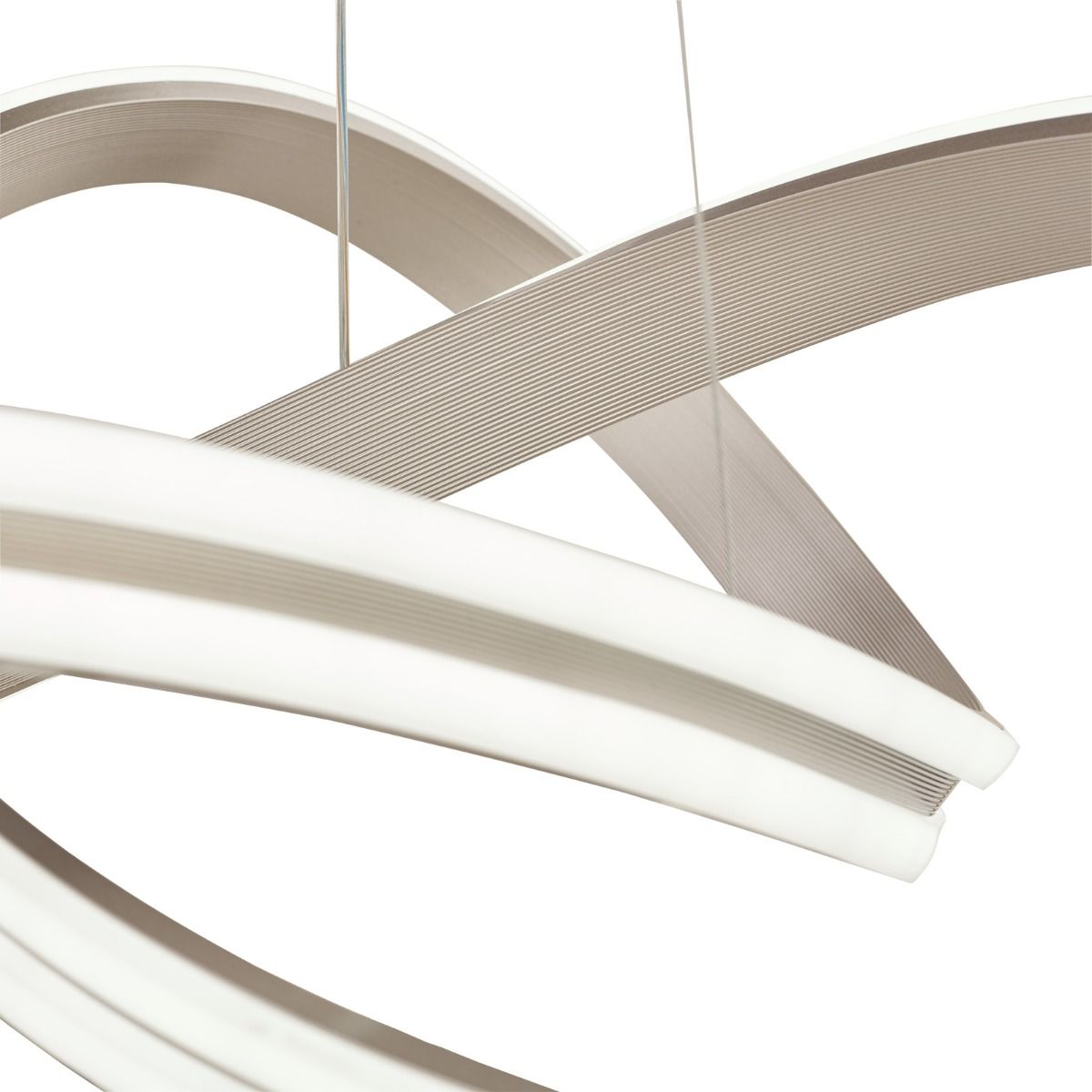 Gavino Pendant Brushed Silver LED
