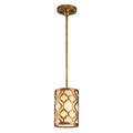 Arabella 1-Light Adjustable Pendant (Distressed Gold)