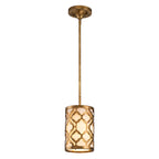 Arabella 1-Light Adjustable Pendant (Distressed Gold)