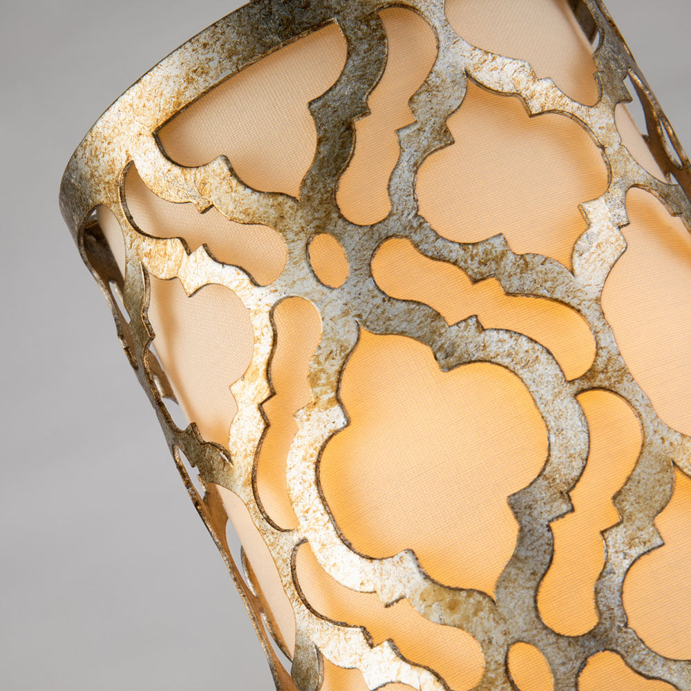 Arabella 1-Light Adjustable Pendant (Distressed Gold)