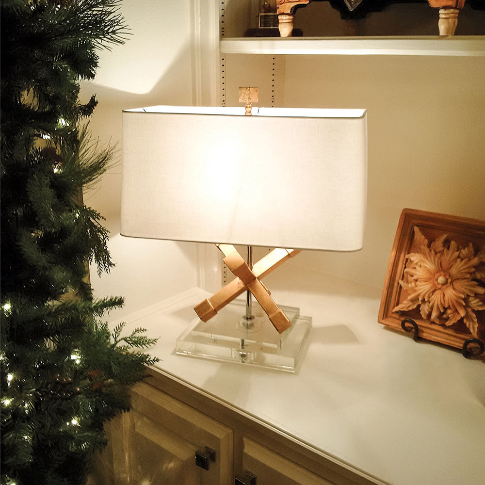 Jackson Square 1-Light Table Lamp (Distressed Gold)