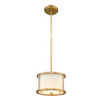 Lemuria 1-Light Adjustable Pendant (Distressed Gold)