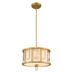 Lemuria 2-Light Adjustable Pendant (Distressed Gold)