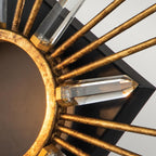 Sun King 1lt Wall Light - Gold Leaf