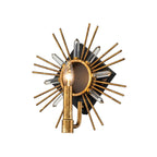 Sun King 1lt Wall Light - Gold Leaf