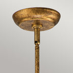 Sun King 1lt Pendant - Gold Leaf