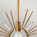 Sun King 1lt Pendant - Gold Leaf