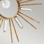 Sun King 1lt Pendant - Gold Leaf