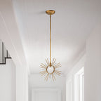 Sun King 1lt Pendant - Gold Leaf