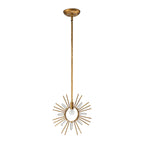 Sun King 1lt Pendant - Gold Leaf