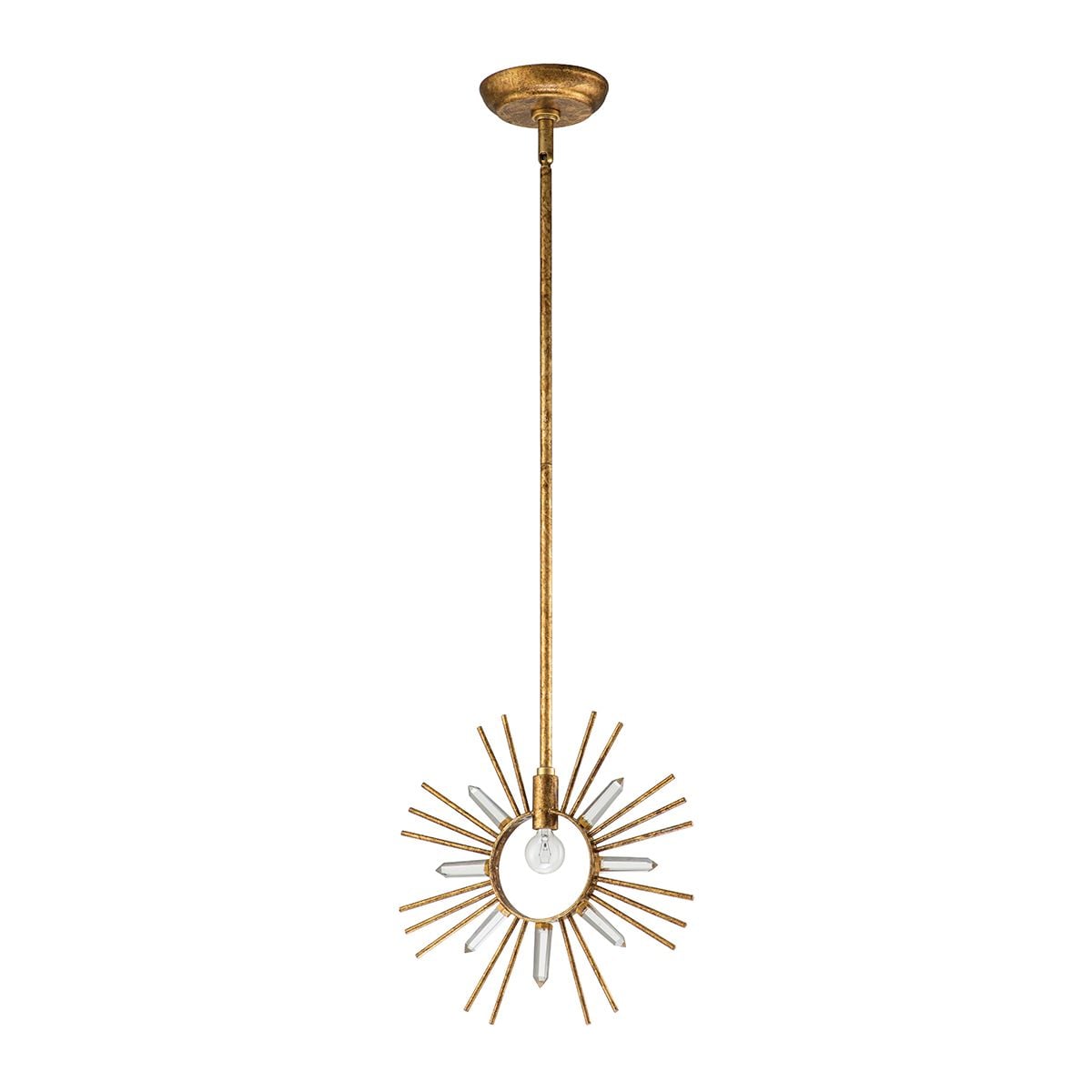 Sun King 1lt Pendant - Gold Leaf