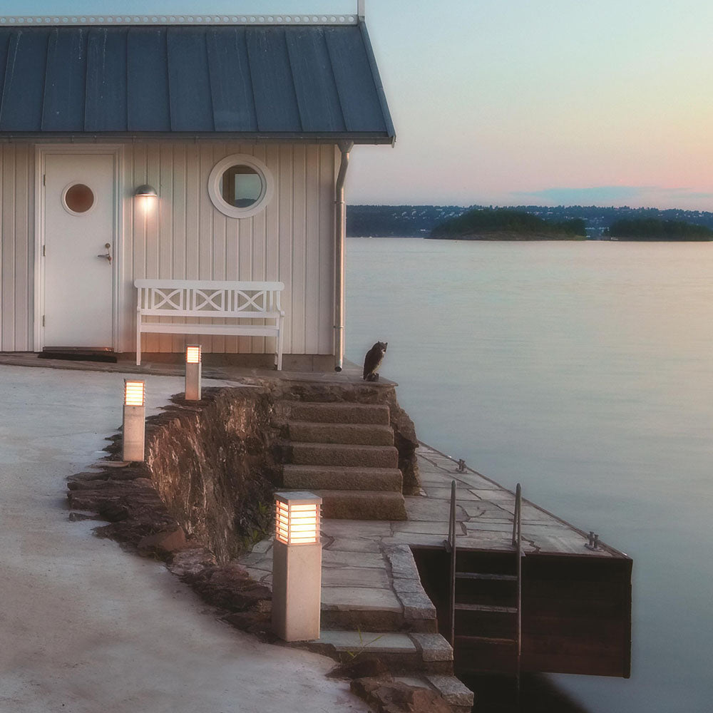 Halmstad Medium Galvanized Bollard Light