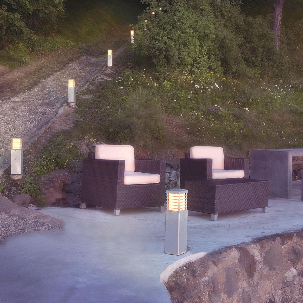 Halmstad Small Galvanized Bollard Light