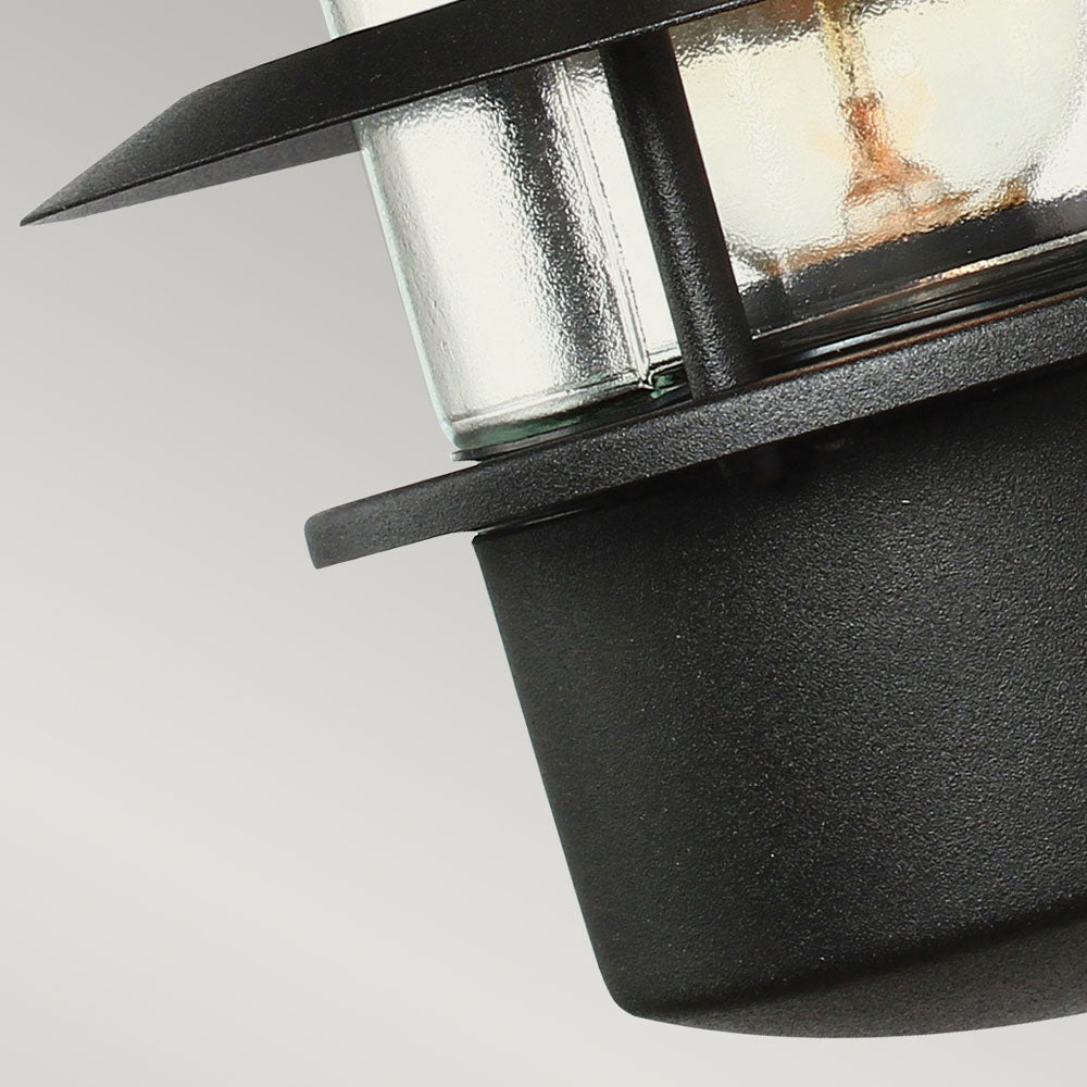 Helsingor 1 Light Wall Lantern - Black