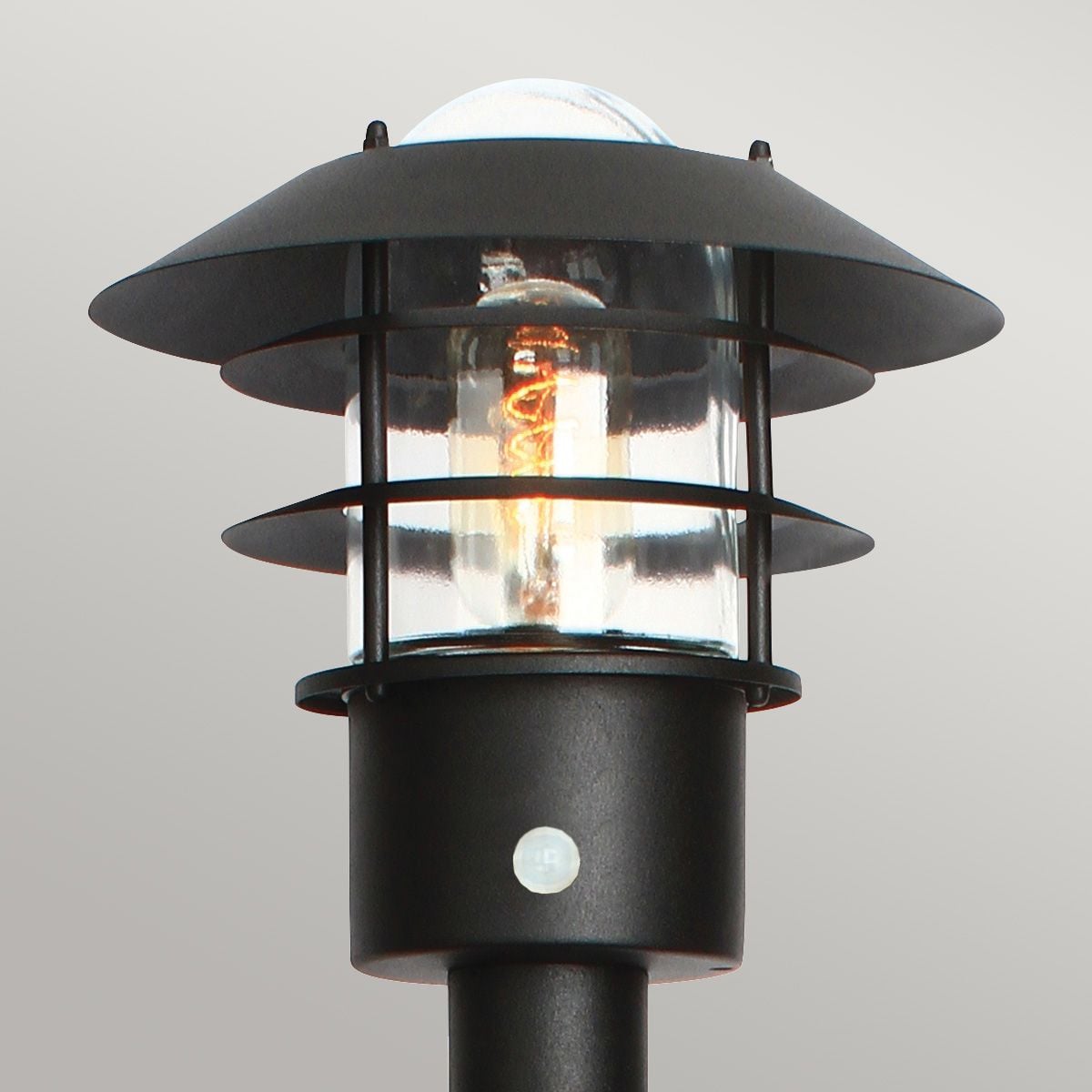 Helsingor 1 Light Bollard Lantern with PIR