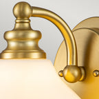 Ainsley 1-Light Bathroom Wall Light (Burnished Brass)