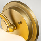 Ainsley 1-Light Bathroom Wall Light (Burnished Brass)