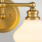 Ainsley 2-Light Bathroom Wall Light (Burnished Brass)