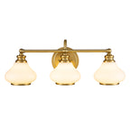 Ainsley 3-Light Bathroom Wall Light (Burnished Brass)