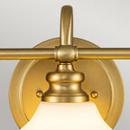 Ainsley 3-Light Bathroom Wall Light (Burnished Brass)