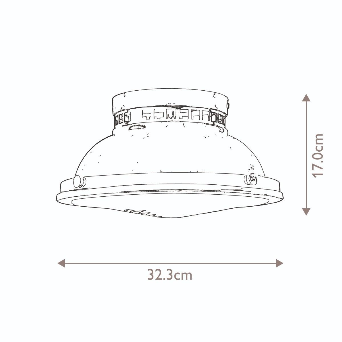 Amelia 2lt Flush Light 3