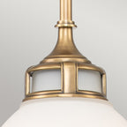Amelia Classic Pendant Light (Medium) - Heritage Brass