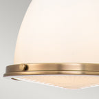 Amelia Classic Pendant Light (Medium) - Heritage Brass