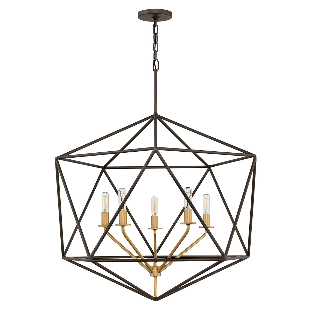 Astrid 5-Light Geometric Pendant (Floating Light - Larger)