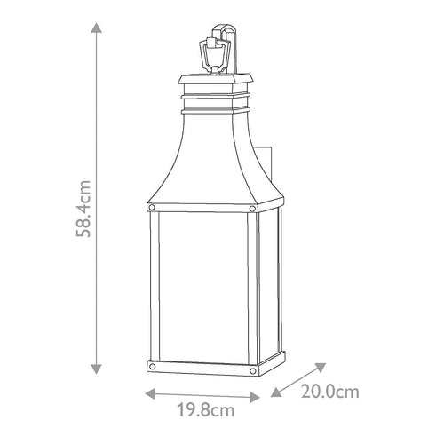 Beacon Hill 2lt Medium Wall Lantern