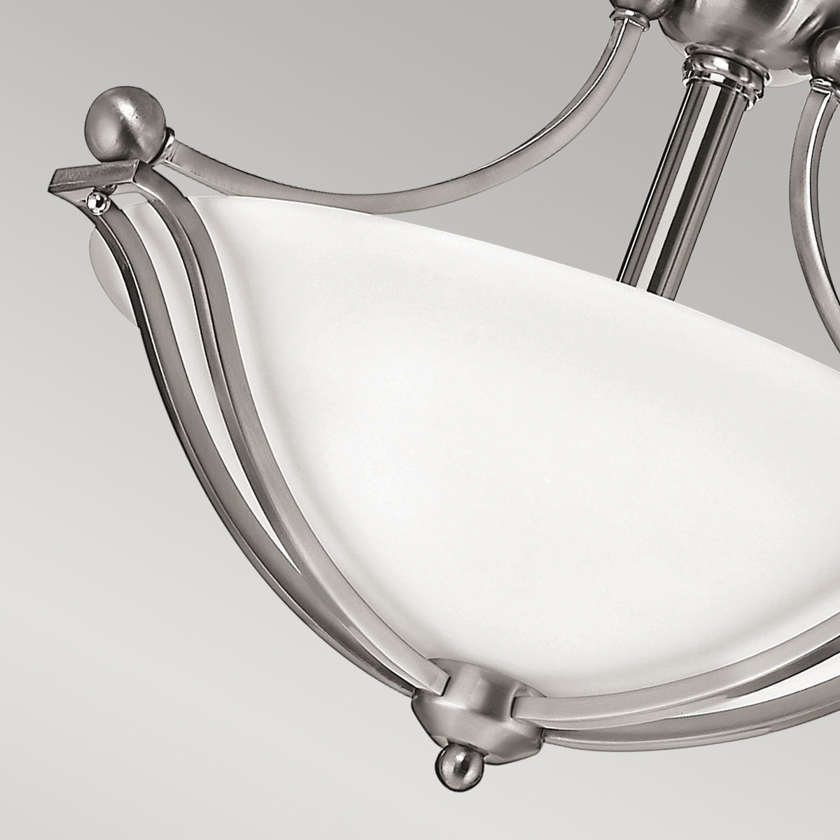 Bolla 2-Light Semi-Flush Mount (Brushed Nickel)