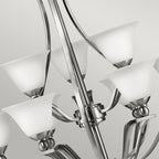 Bolla 9-Light Chandelier (Brushed Nickel)