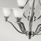 Bolla 9-Light Chandelier (Brushed Nickel)