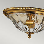Cambridge 2-Light Flush Mount (Solid Brass)