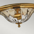 Cambridge 2-Light Flush Mount (Solid Brass)