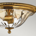 Cambridge 2-Light Flush Mount (Solid Brass)