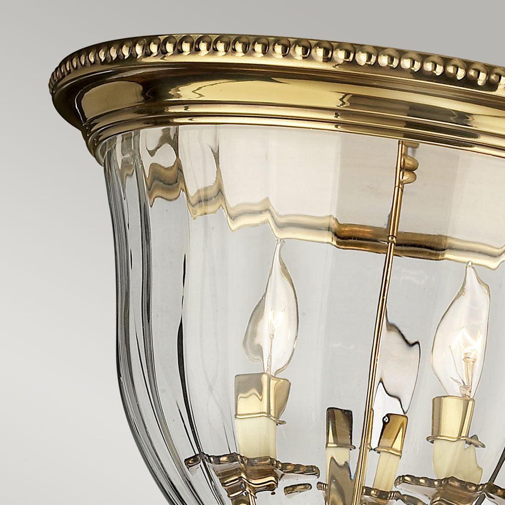 Cambridge 3-Light Flush Mount (Solid Brass)