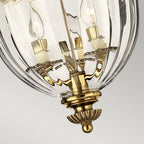 Cambridge 3-Light Flush Mount (Solid Brass)