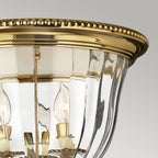 Cambridge 3-Light Flush Mount (Solid Brass)