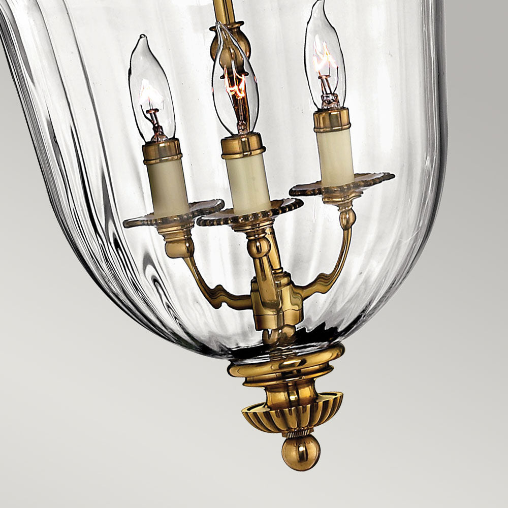 Cambridge 3-Light Small Pendant (Solid Brass)