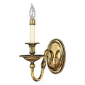 Cambridge 1-Light Wall Sconce (Solid Brass, New England Style)
