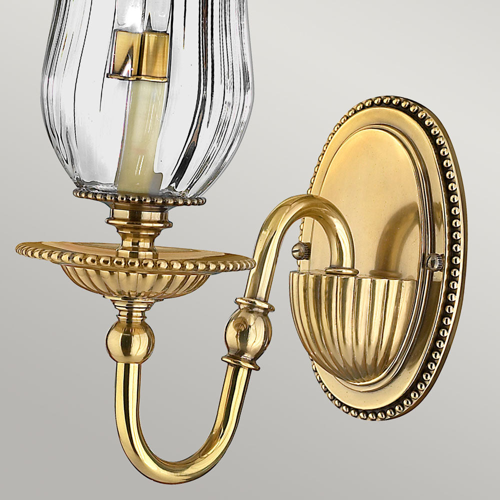 Cambridge 1-Light Wall Sconce (Solid Brass, New England Style)
